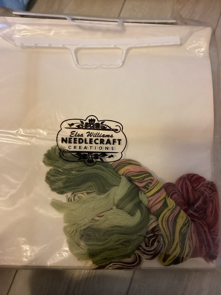 Elsa Williams Hand painted Needlework Kit With Thread New