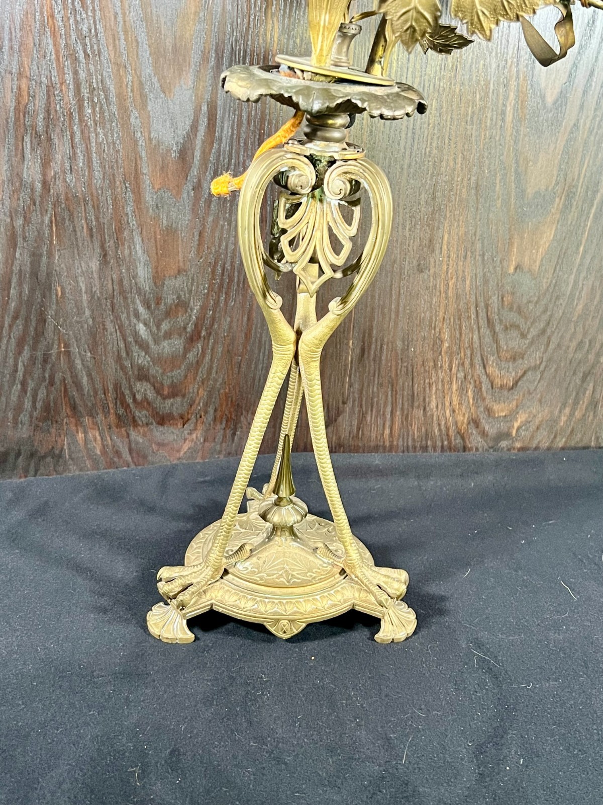 Antique Candelabra Table Lamps, set of 2 (Not Working -for parts or Restoration)