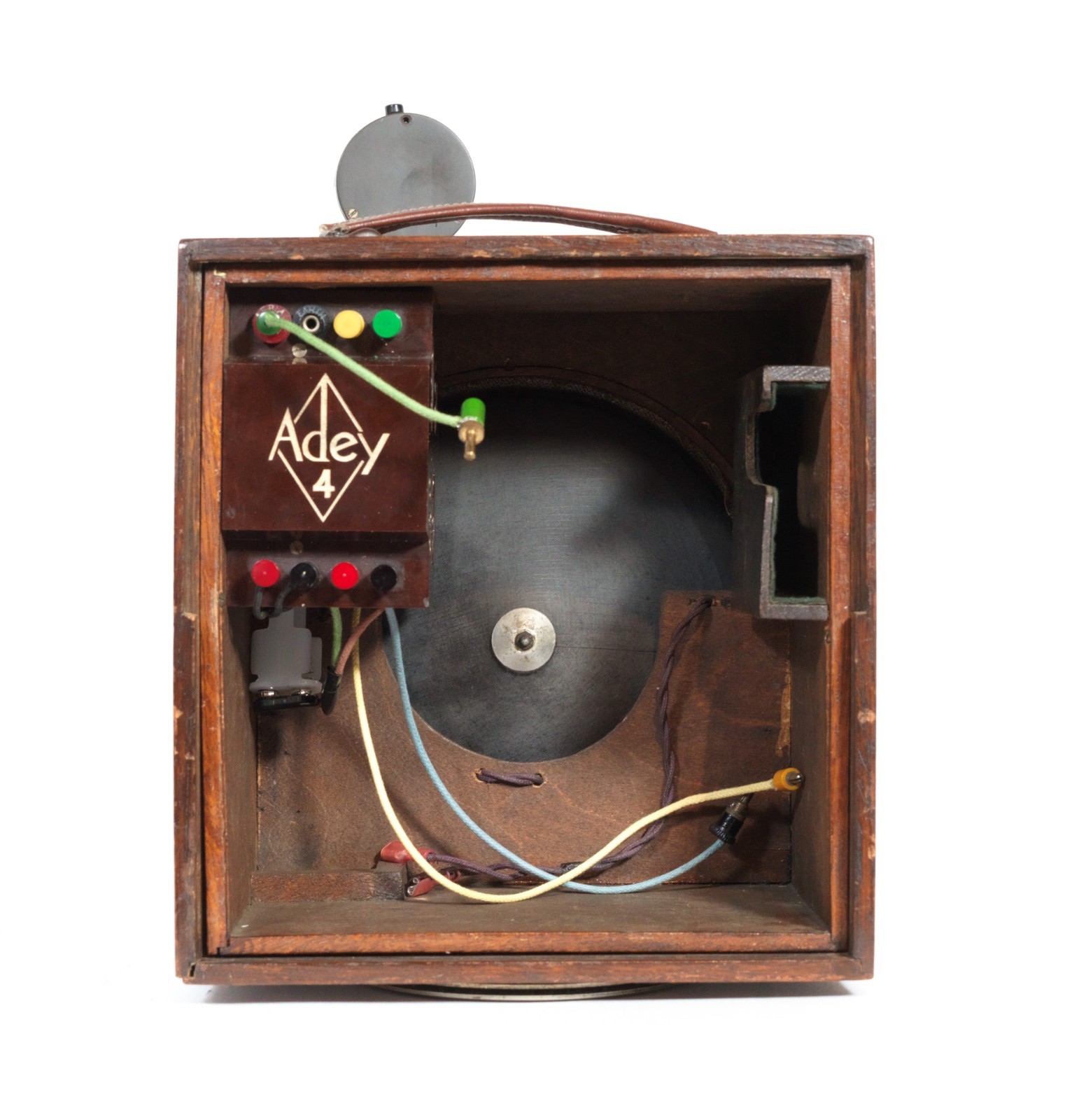 Tiny, Ingenious 1932 Adey All-In-One Portable Radio w/Multi-Function Control Key