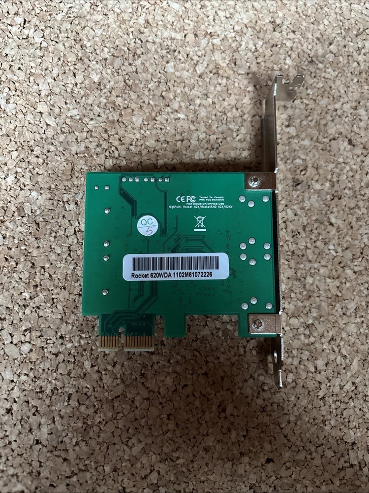 HIGHPOINT ROCKET 620 SATA III RAID CONTROLLER HOST BUS ADAPTER HBA 620WDA