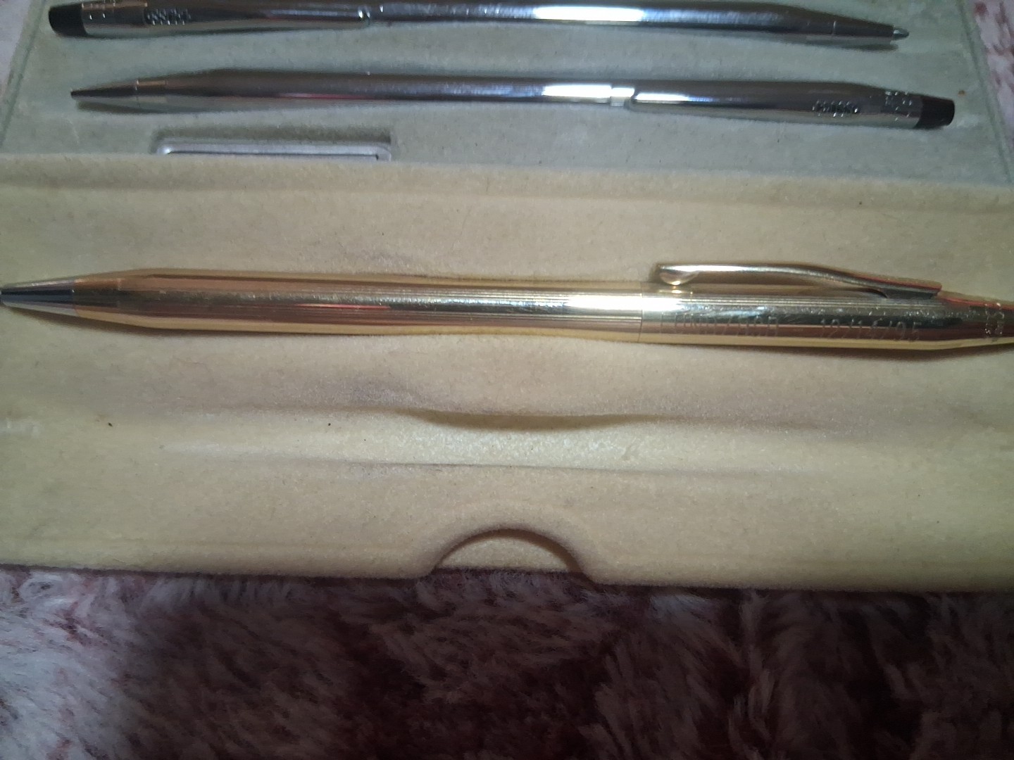 Cross Classic Century Executive Pen& Pencil Collection 10K Gold Filled & Chrome