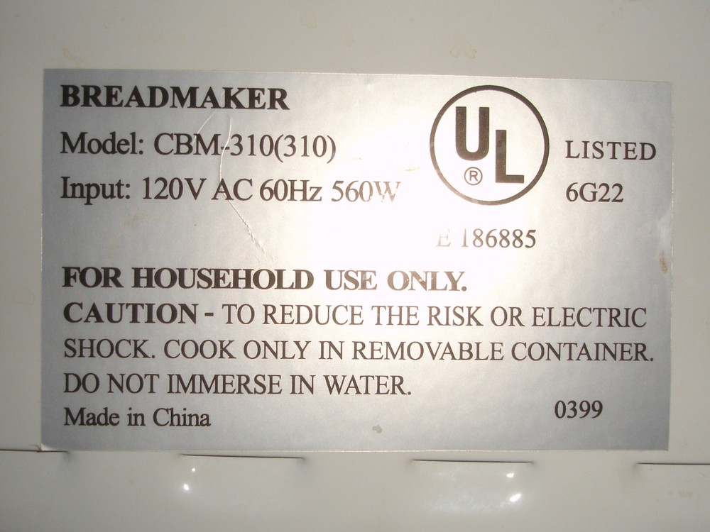 Magic Chef Bread Maker Machine Model CBM-310 Belt Replacement Part