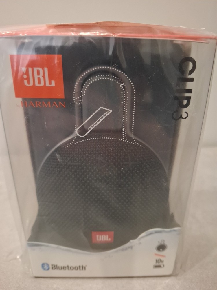 New Sealed - JBL CLIP 3 SPEAKER BLUETOOTH PORTABLE WATERPROOF CASE