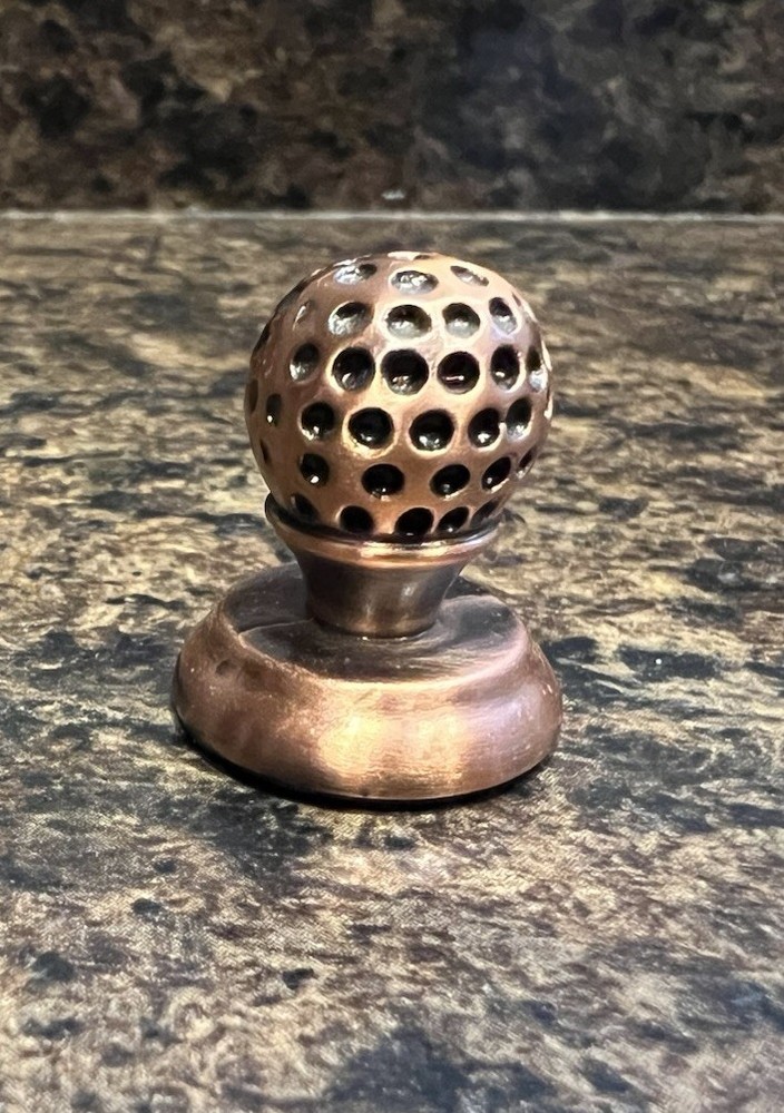 Copper Colored Golf Ball Chess Replacement Piece Or Figure