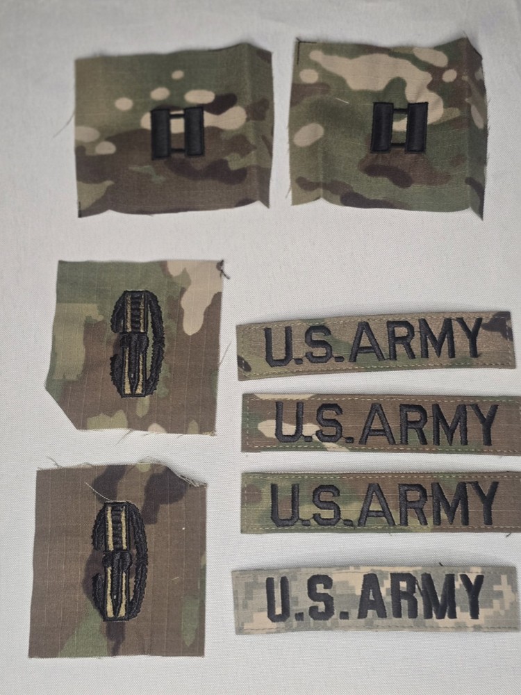 Various Army Captain Emblems And Patches