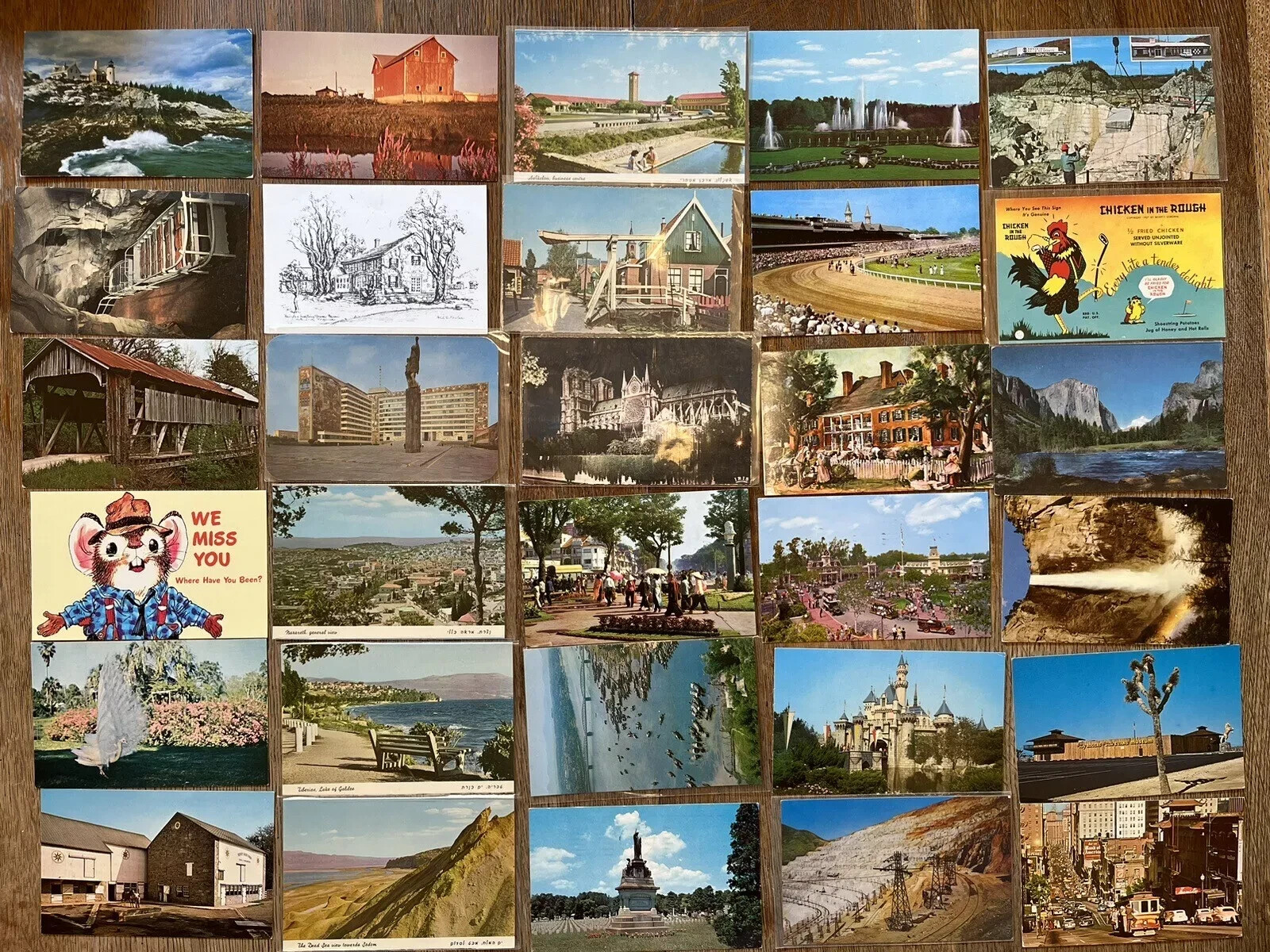 1000+ Antique Postcard Lot c1900 - c1960s City Views Holiday RPPC Collection