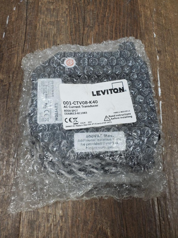 Current Transformer, Split Core, 800A, 333mV, 6" x 5.2" Opening, For Submetering