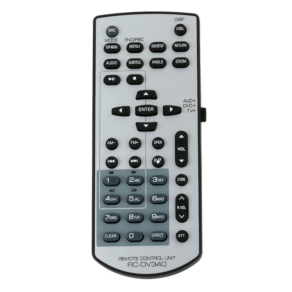 RC-DV340 Remote Control Replaced for Kenwood Audio System RCDV340 gray