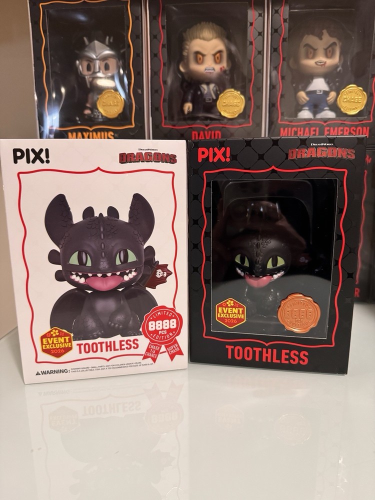Thrilljoy PIX! Toothless Mega Con Shared Exclusive  Sticker confirmed Hero