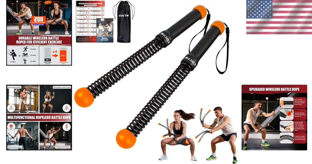 Weighted Exercise Rope for HIIT Training