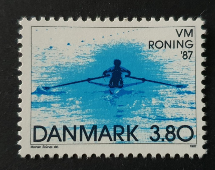 1987 DENMARK DANMARK ROWING CHAMPIONSHIP SPORT VF MNH