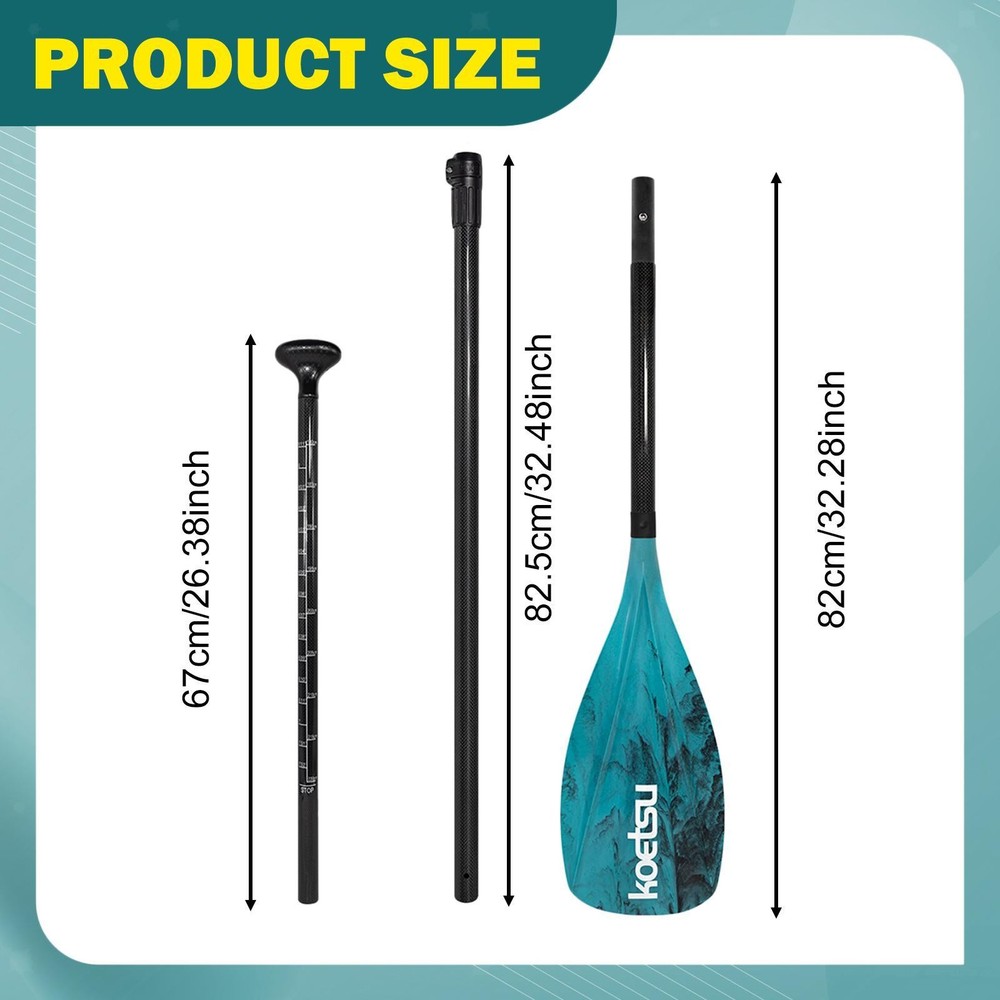 Board Paddle Detachable Lightweight Surfboard Adjustable Paddleboard Paddle