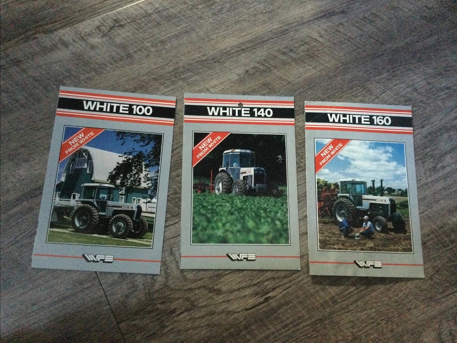 Lot Of 3 White Tractor Brochures 100, 140, & 160 White Farm Equipment