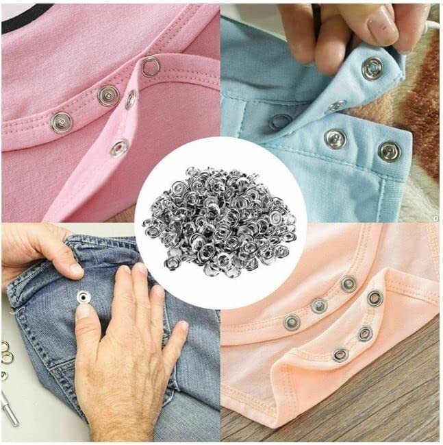 METAL SNAP BUTTON WITH PILERS 25 BUTTON SET