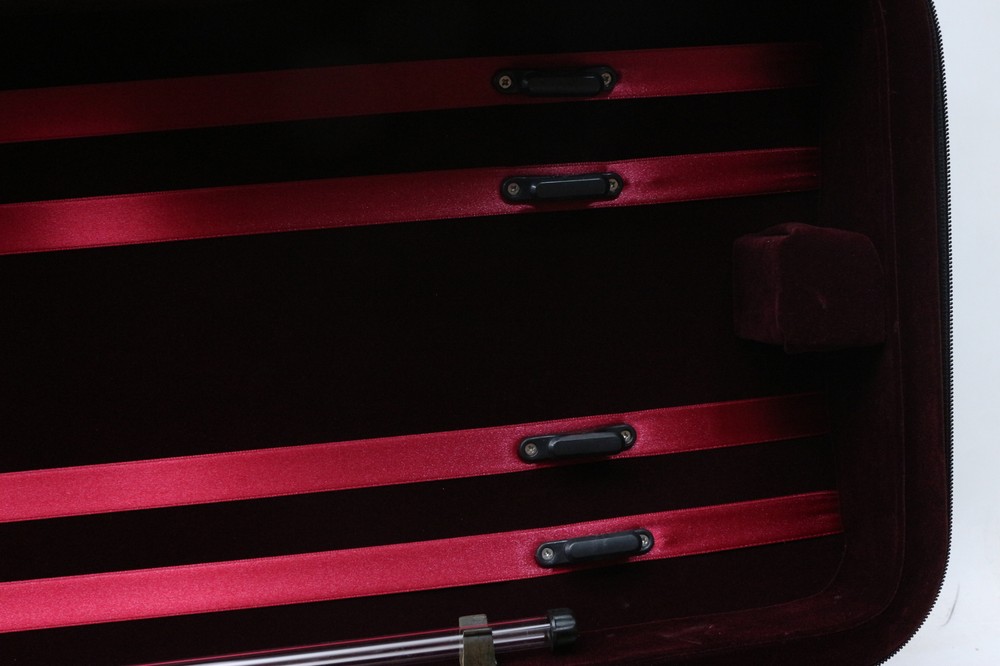 Protable Viola Case Oxford Durable Red Padding Strong Waterproof Black