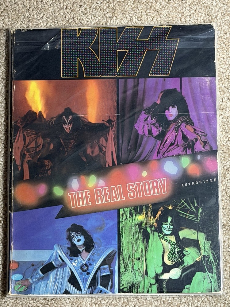 Vintage Rare 1st Edition 1980 KISS The Real Story Authorized Paperback Book