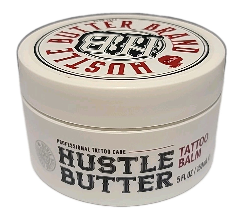 HUSTLE Butter Brand TATTOO BALM 5 fl oz / 150 mL • VEGAN • EXP : 03/2027