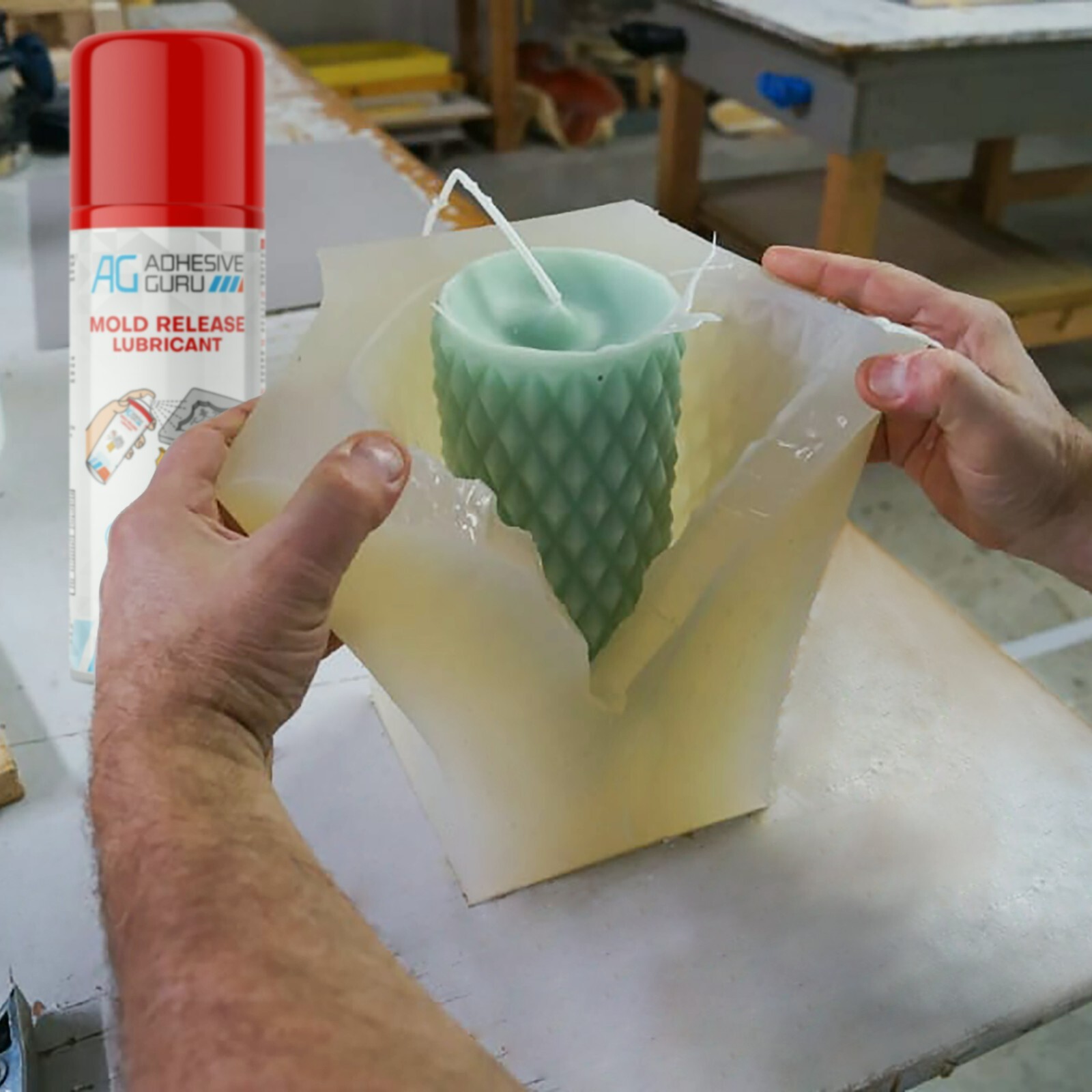 Adhesive Guru Silicone Mold Release Spray for Epoxy Resin (2 x 13.5 fl oz)