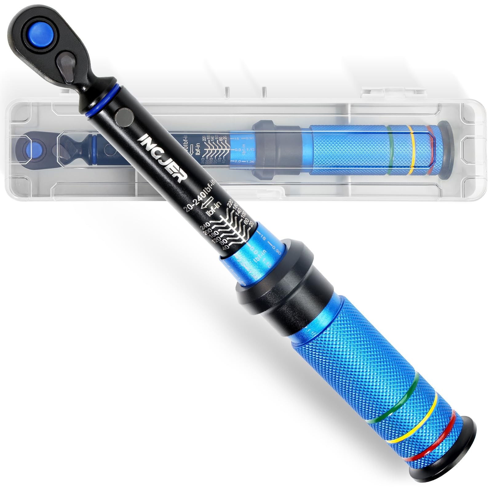Torque Wrench, UPGRADE Mini 1/4" Drive Click Torque Wrench,20-240in.lb,Dual-D...