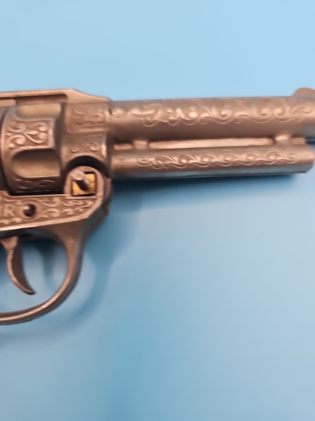 *Rough* Hubley Texan Jr. Childs Toy Cap Gun Texas Long Horn Steer Handle