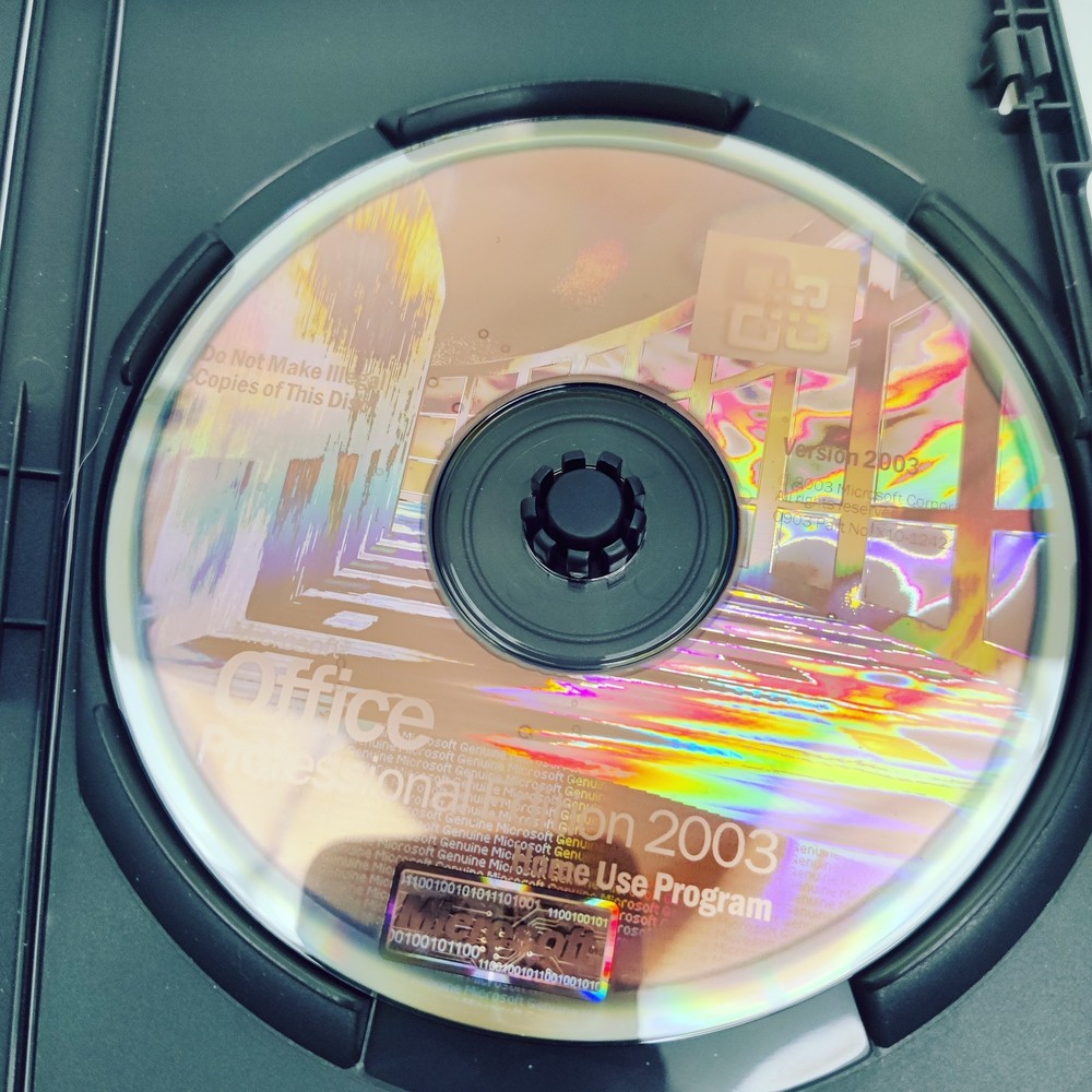 Microsoft MS Office 2003 pro software pc