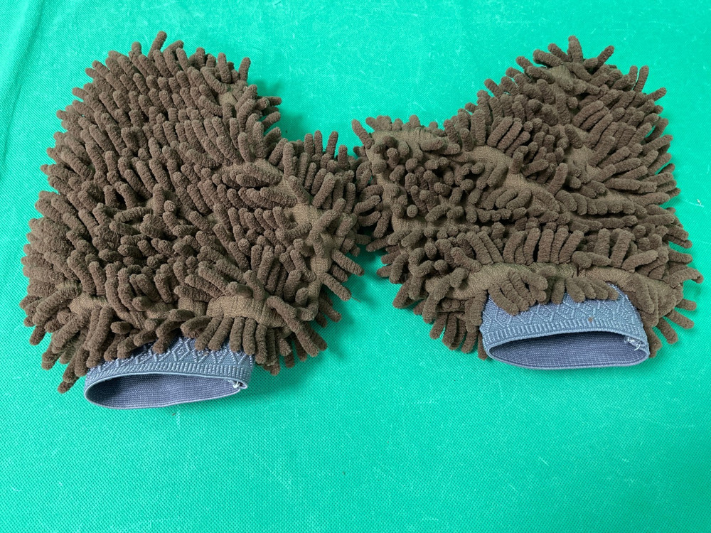 Microfiber Cleaning Gloves - Brown