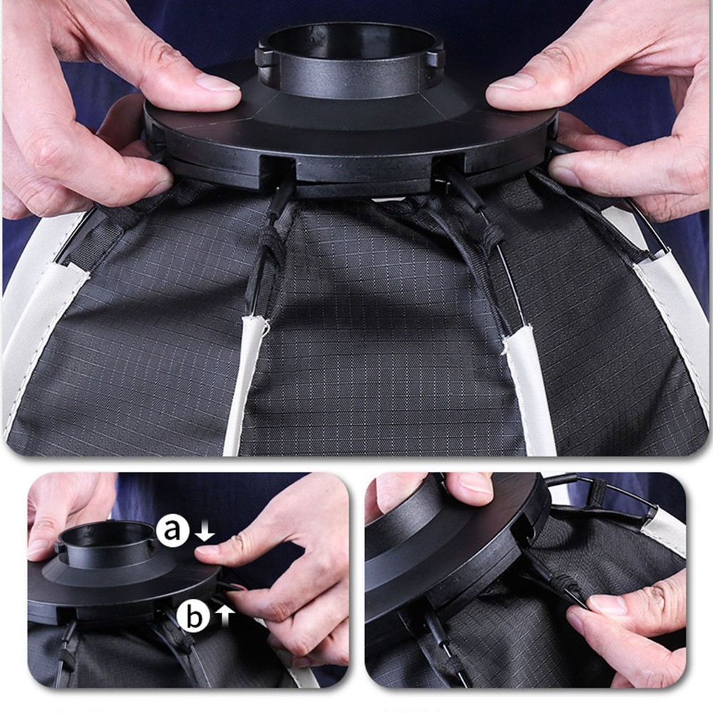 Portable Octagonal Softbox With Grid For Mount Fill Light