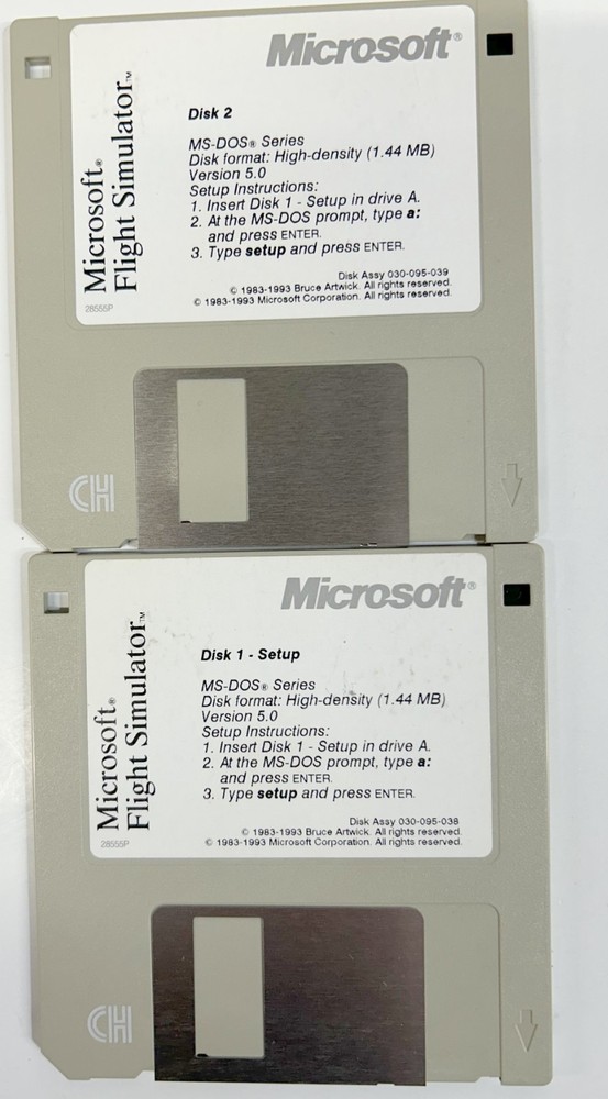 Microsoft Space Simulator 1.0 & Flight Simulator 5.0