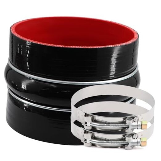 High Performance Straight Silicone Hump Coupler ID 5 Inch 4-Ply Reinforced ID5"