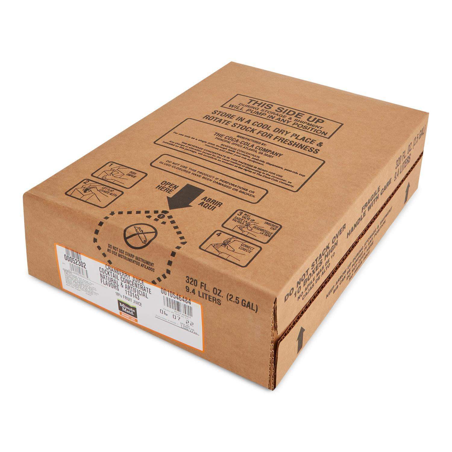 Minute Maid Orchard's Best Cranberry Juice Cocktail - 2.5 Gallon Bag-In-Box BIB