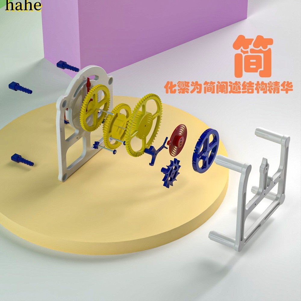 Escapement Structure Imitation Clock Movement 3D Printed Handicraft Model