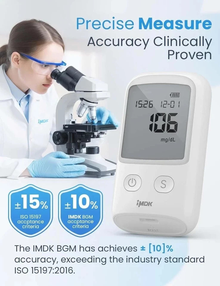 Diabetes Test Kit Blood Sugar Glucose Monitor Meter 206 Pcs Strip Tester Machine