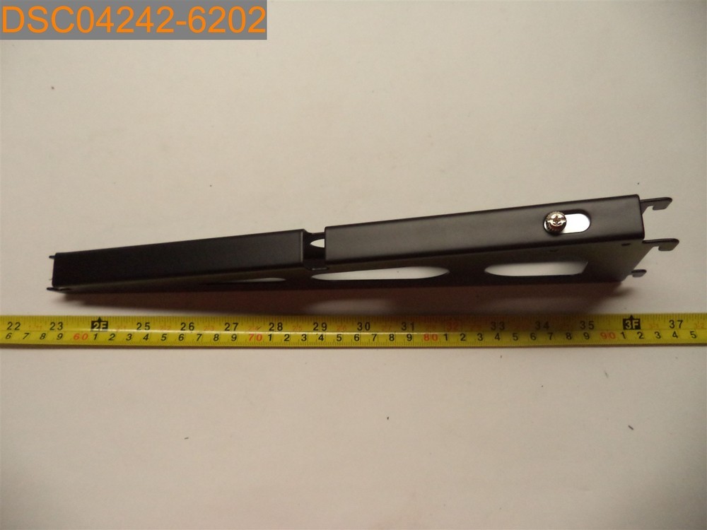 Qty=2: Black Mounting Shelf Brackets