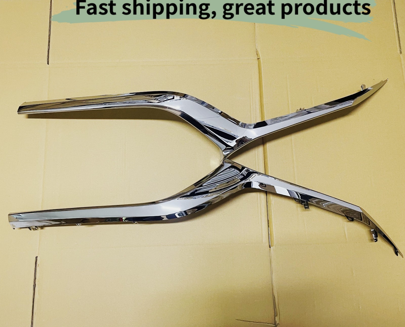 Gloss Silver Front Bumper Grille Molding Trim Set Fits For Mazda CX30 2020-2024