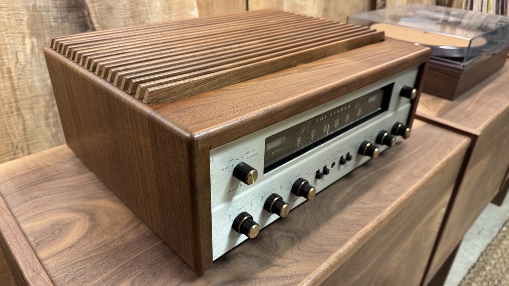 The Fisher 500c Solid Walnut Custom Cabinet