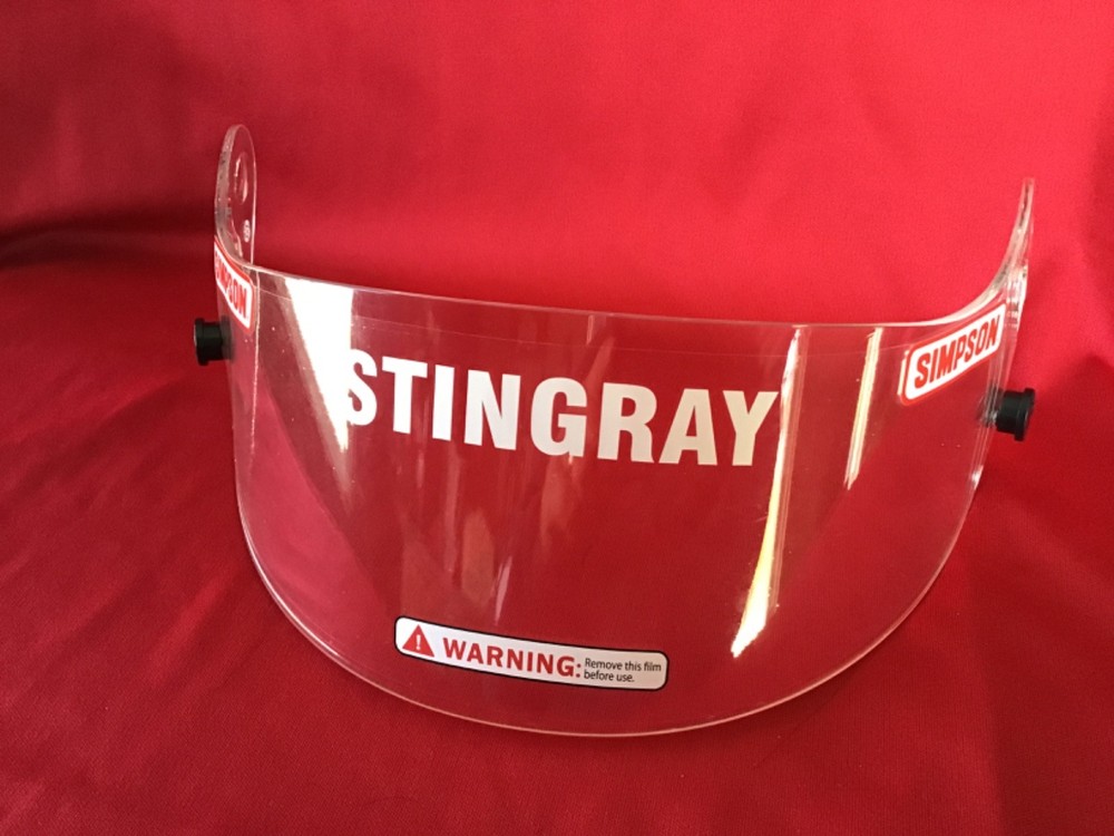NOS Simpson 84304 Stingray Helmet Shield Clear For Stingray & Devil Ray Helmets
