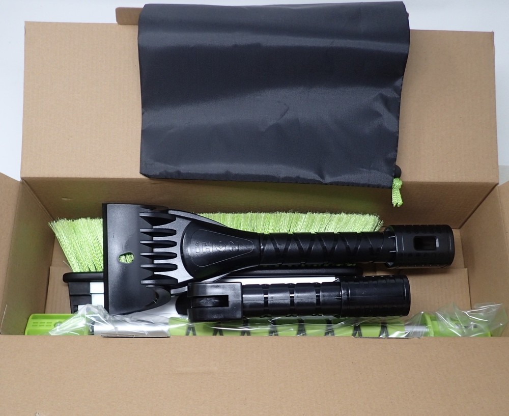 iHOM Multi-Function Extendable Brush Squeegee for Snow, Water, etc