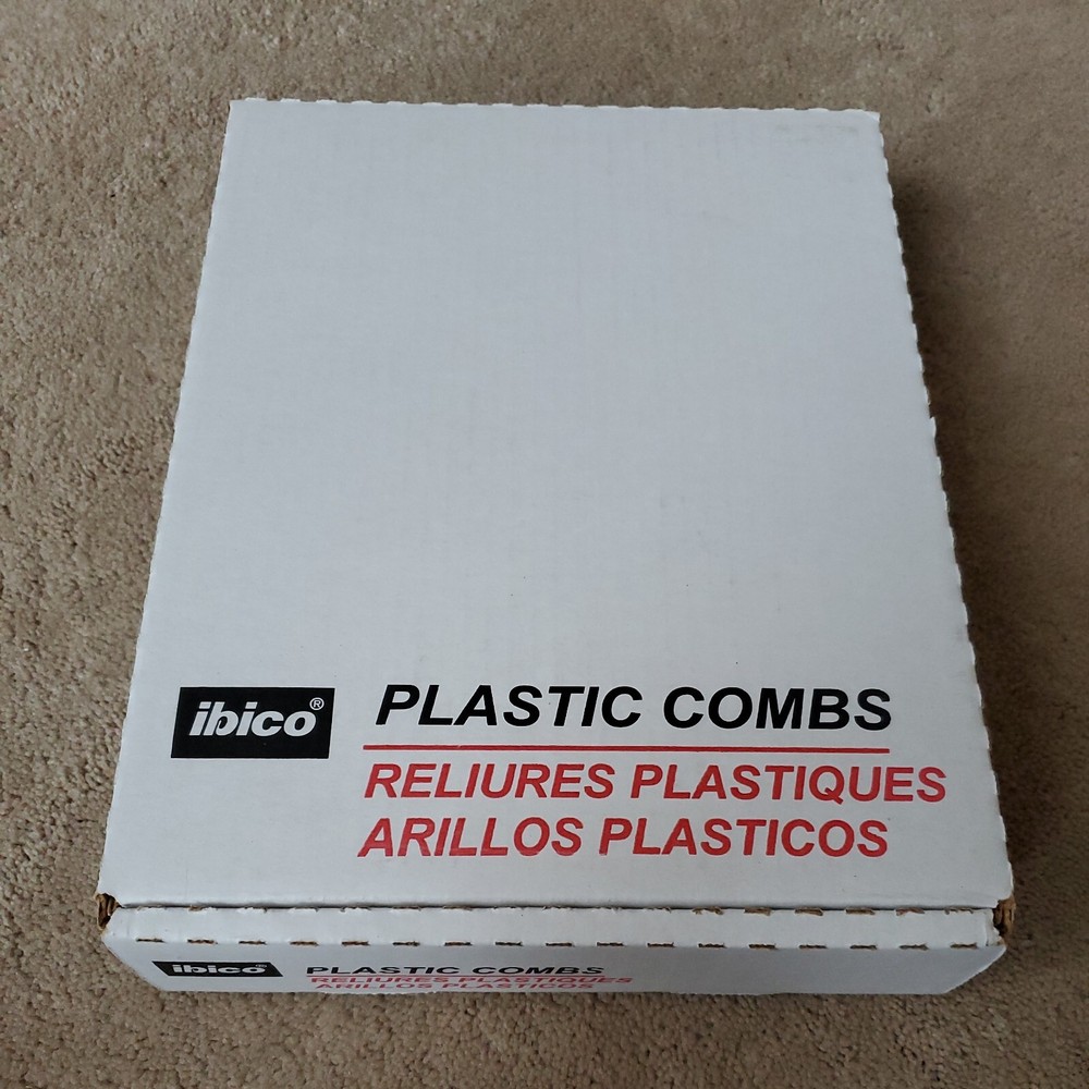 Ibico Binding Systems Plastic Combs 1/2" White 100ct