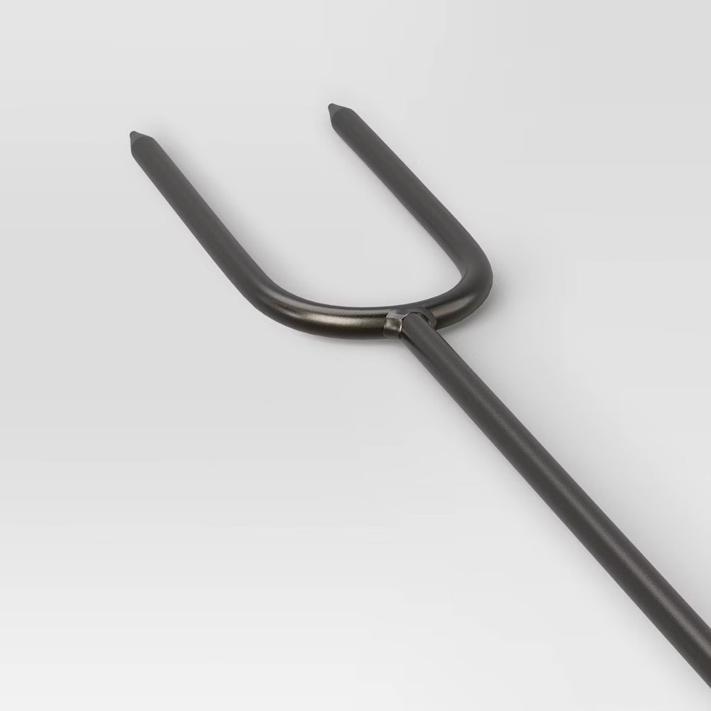 2pc Marshmallow Roasting Log Tong Sticks Black - Threshold
