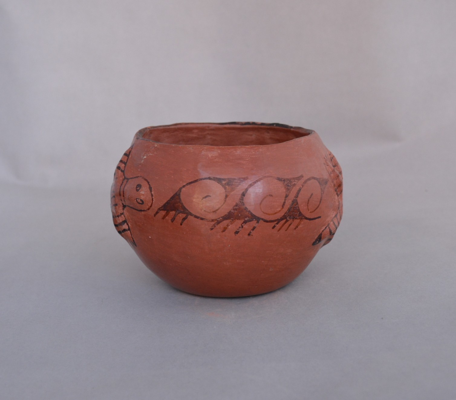 Vesta Bread (1912-1976) - Vintage Redware Maricopa Pot Bowl - Lizards Rain