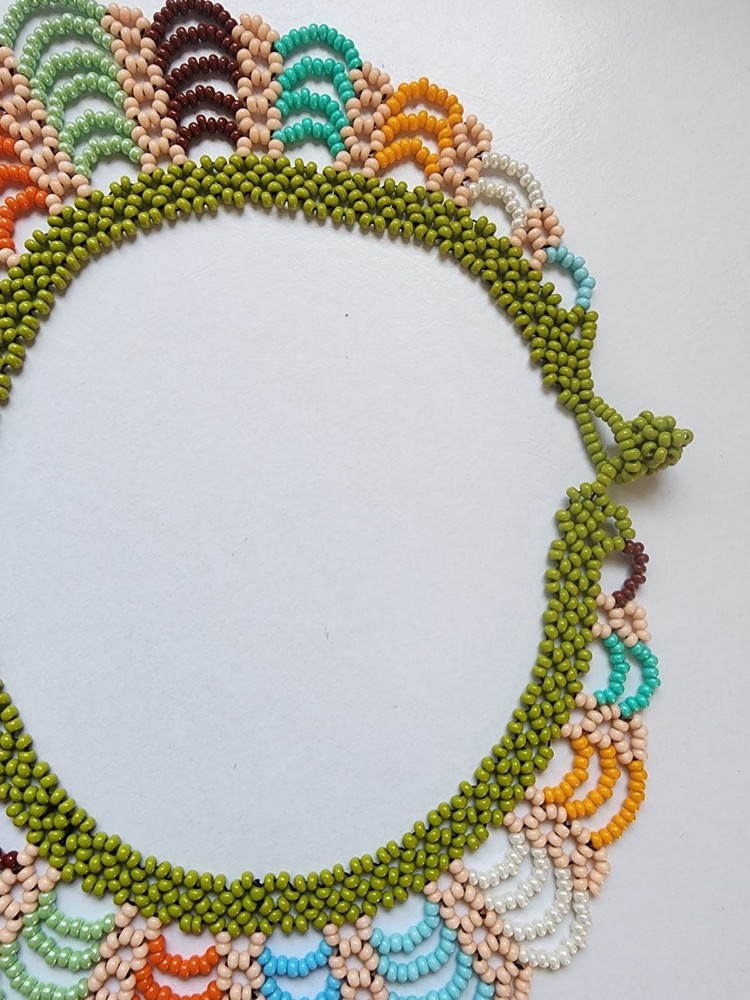 Multicolor Seed Beads Elegant Necklace