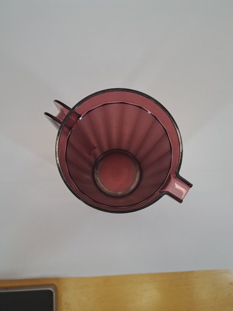 Tupperware 2 qt Pitcher Ruby Red Acrylic Proludio 2003b-2 & 2004A-2