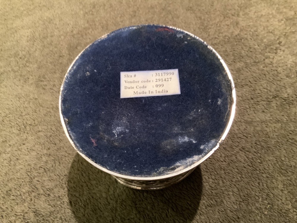 Elegant Silver Plate Wine Coaster