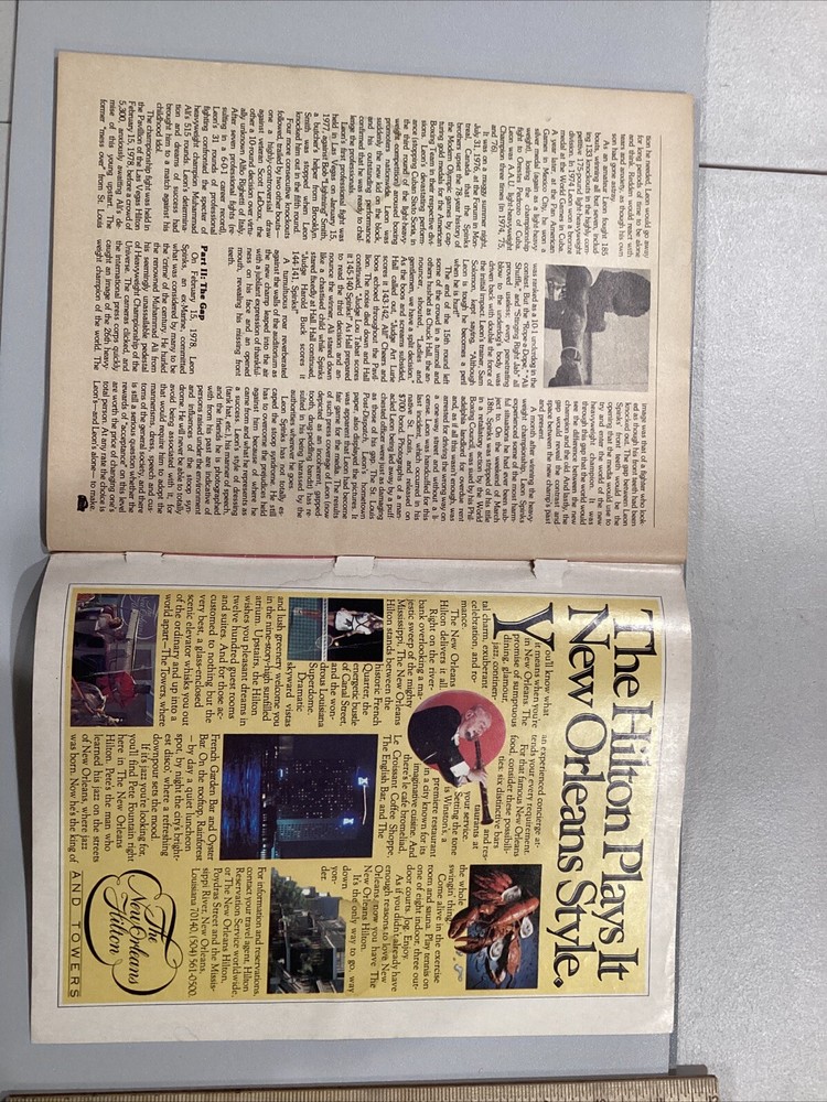 1978 Sept 15 Boxer Leon Spinks Muhammad Ali Boxing Fight Program
