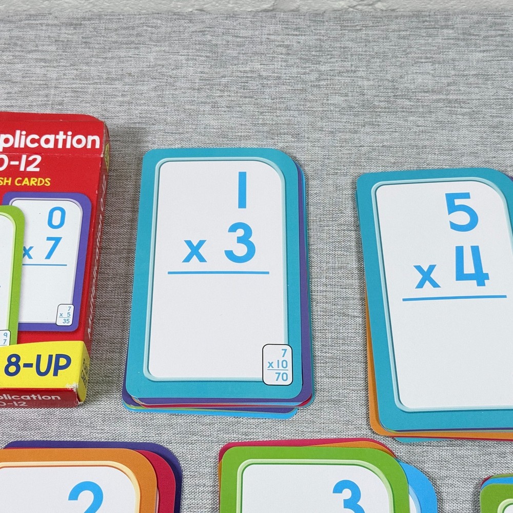 Multiplication Flash Cards 0-12 Flash Cards Elementary Grade Math for Ages 8+