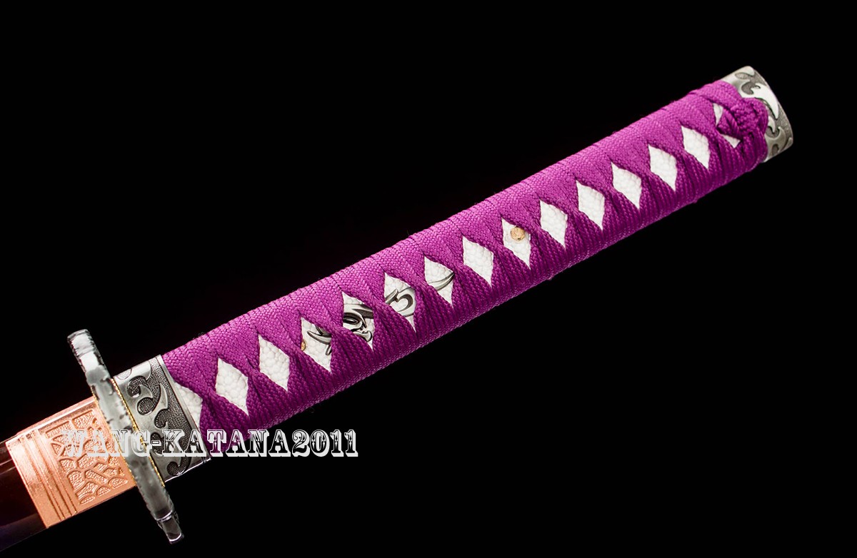 All Purple Battle Ready Sharp Deagon Japanese Samurai Katana Sword 1095Steel