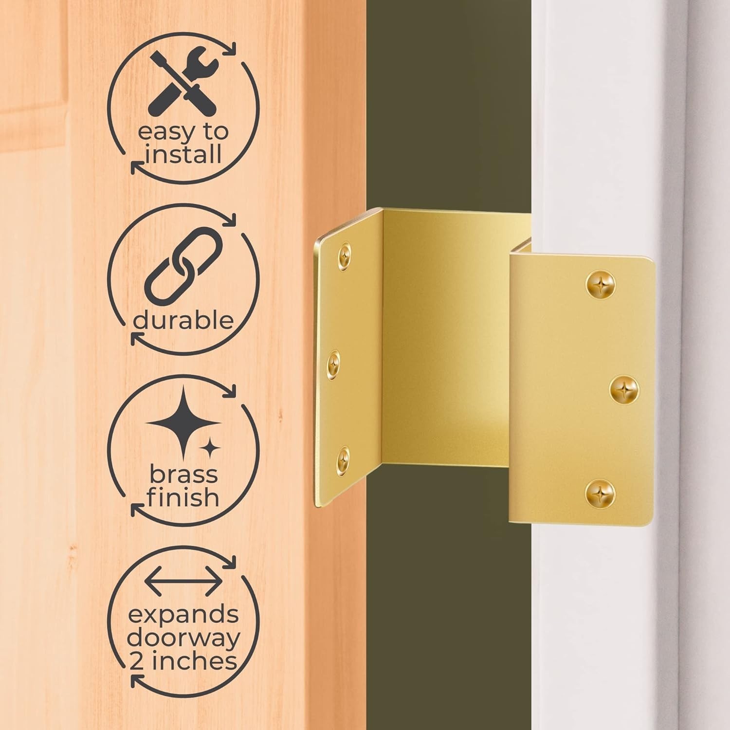 Handicap Expandable Door Hinges - Offset Hinges for Doors