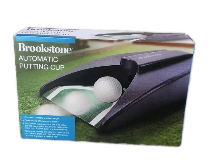 NIB! Brookstone Automatic Putting Cup