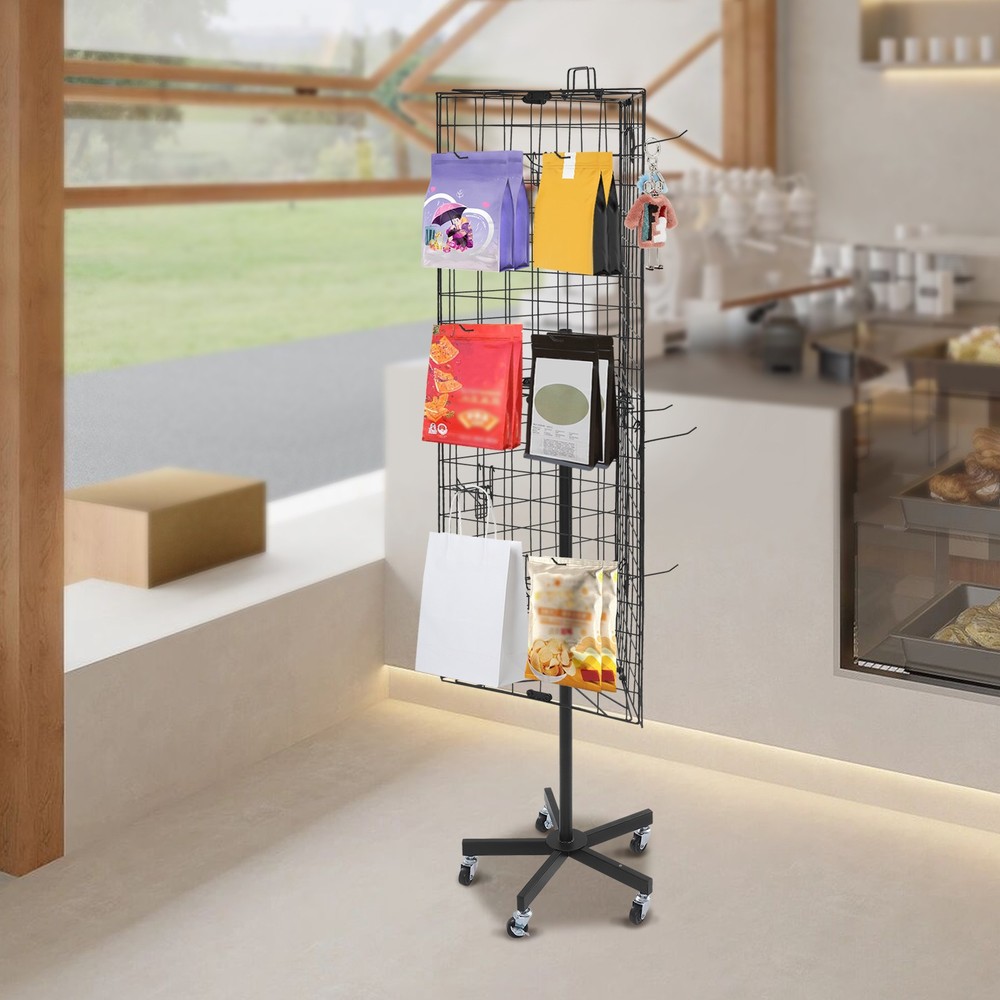 Triangular Grid Panel Display Stand Mobile Grids Wall Showing Shelf Freestanding