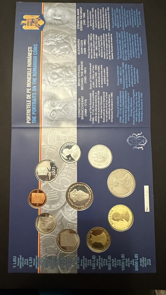 Romania Lei 2003 Mint Set